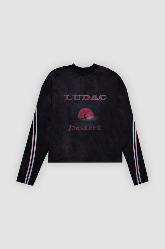 Washed Black Destort Longsleeve