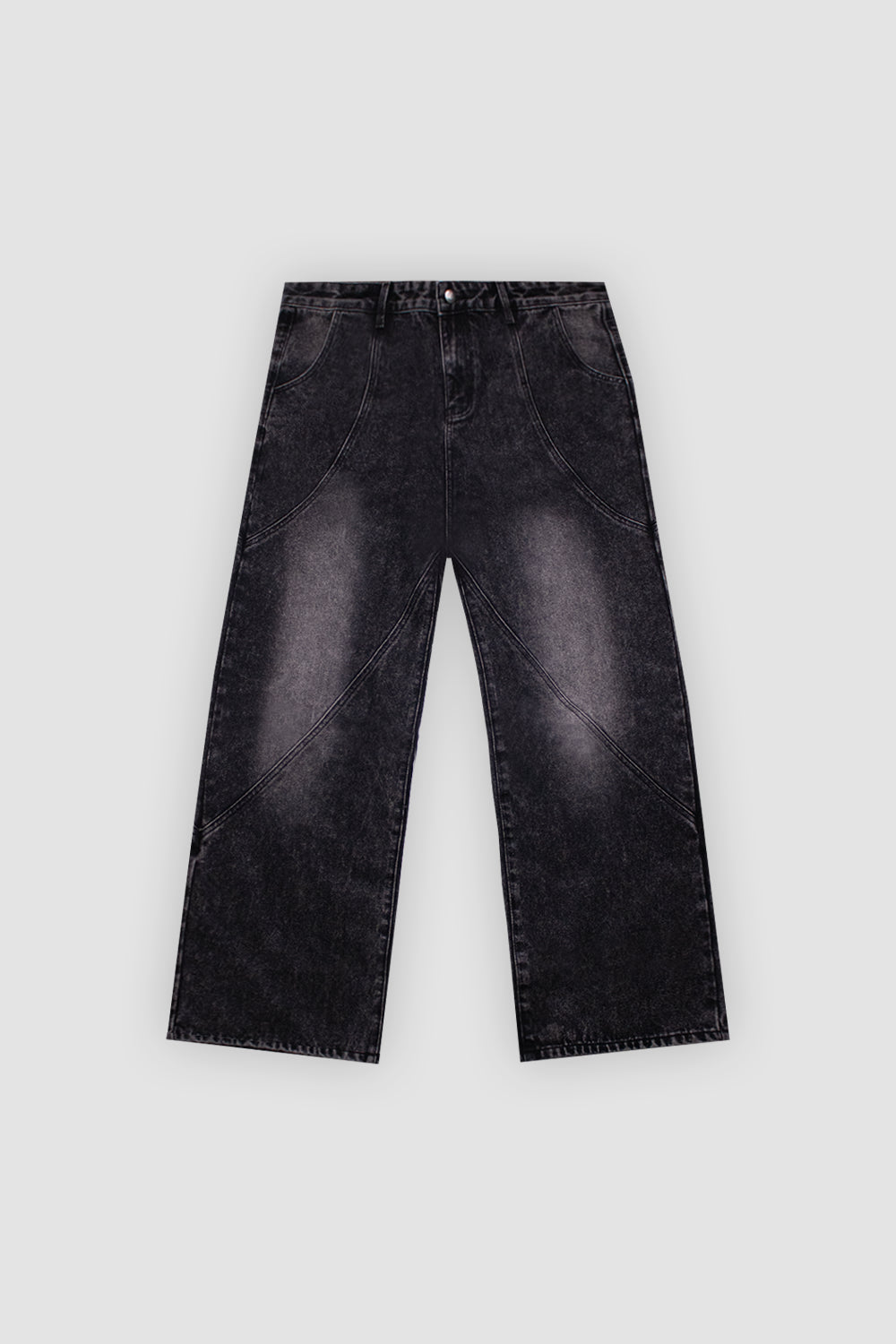 Washed Black Vortex Denim
