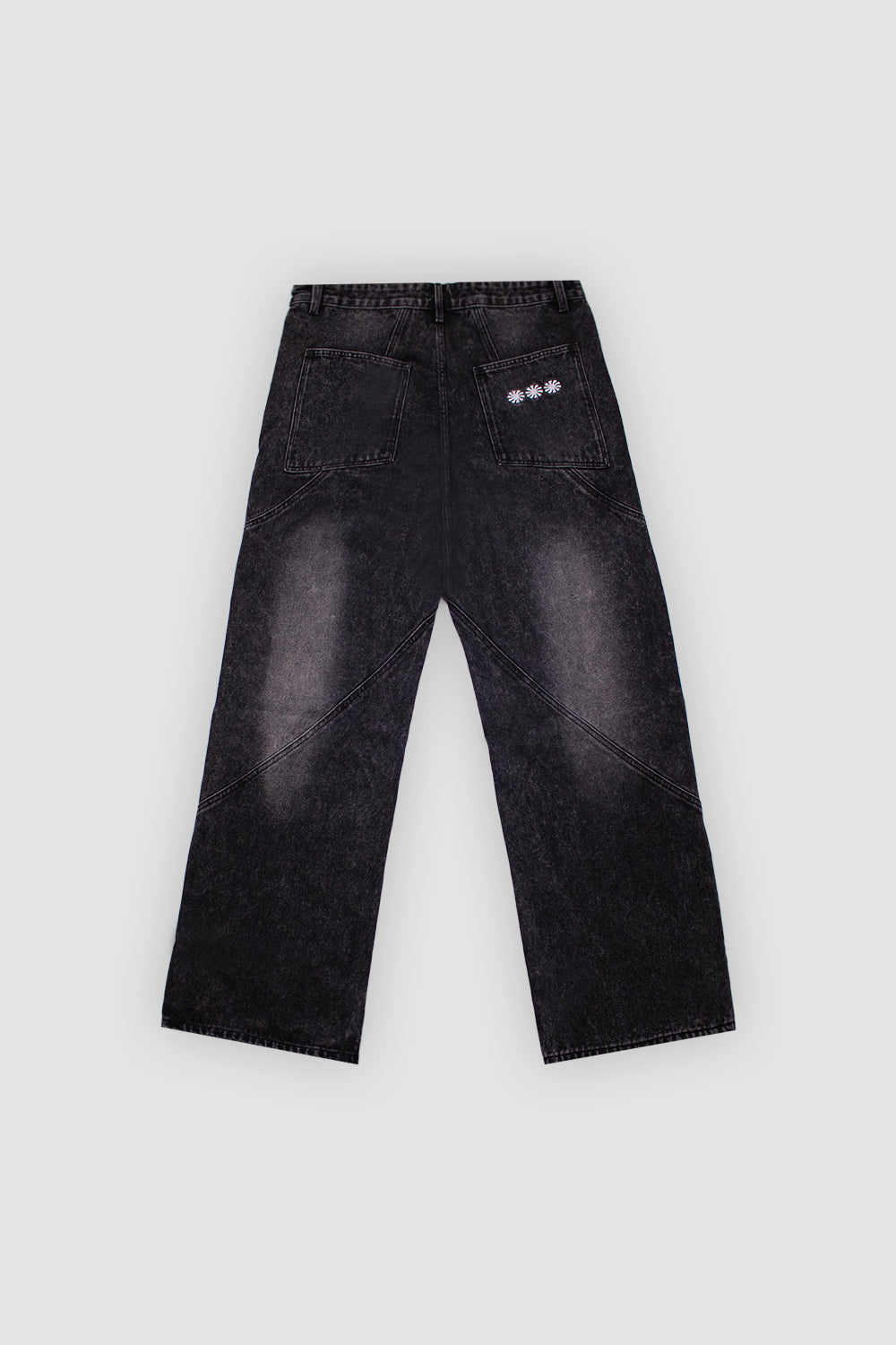 Washed Black Vortex Denim