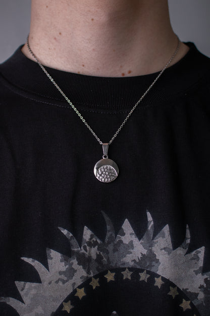 Stainless Steal Halfmoon Necklace